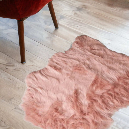 2' X 3' Dusty Rose Animal Print Area Rug - Homeroots - Flyclothing LLC