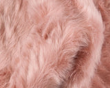 24" X 36" X 1.5" Dusty Rose Plush Faux Sheepskin Area Rug - Homeroots - Flyclothing LLC