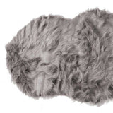 2' X 6' Gray Sheepskin Double - Area Rug - Homeroots - Flyclothing LLC