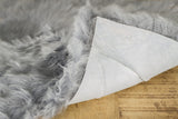 17" X 17" Gray Synthetic Solid Color Pad - Homeroots