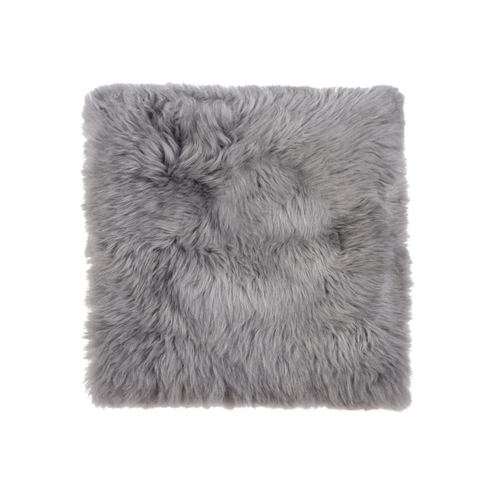 17" X 17" Gray Synthetic Solid Color Pad - Homeroots