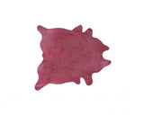 60" X 84" Fuschia Cowhide - Area Rug - Homeroots