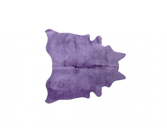 60" X 84" Purple Cowhide - Area Rug - Homeroots