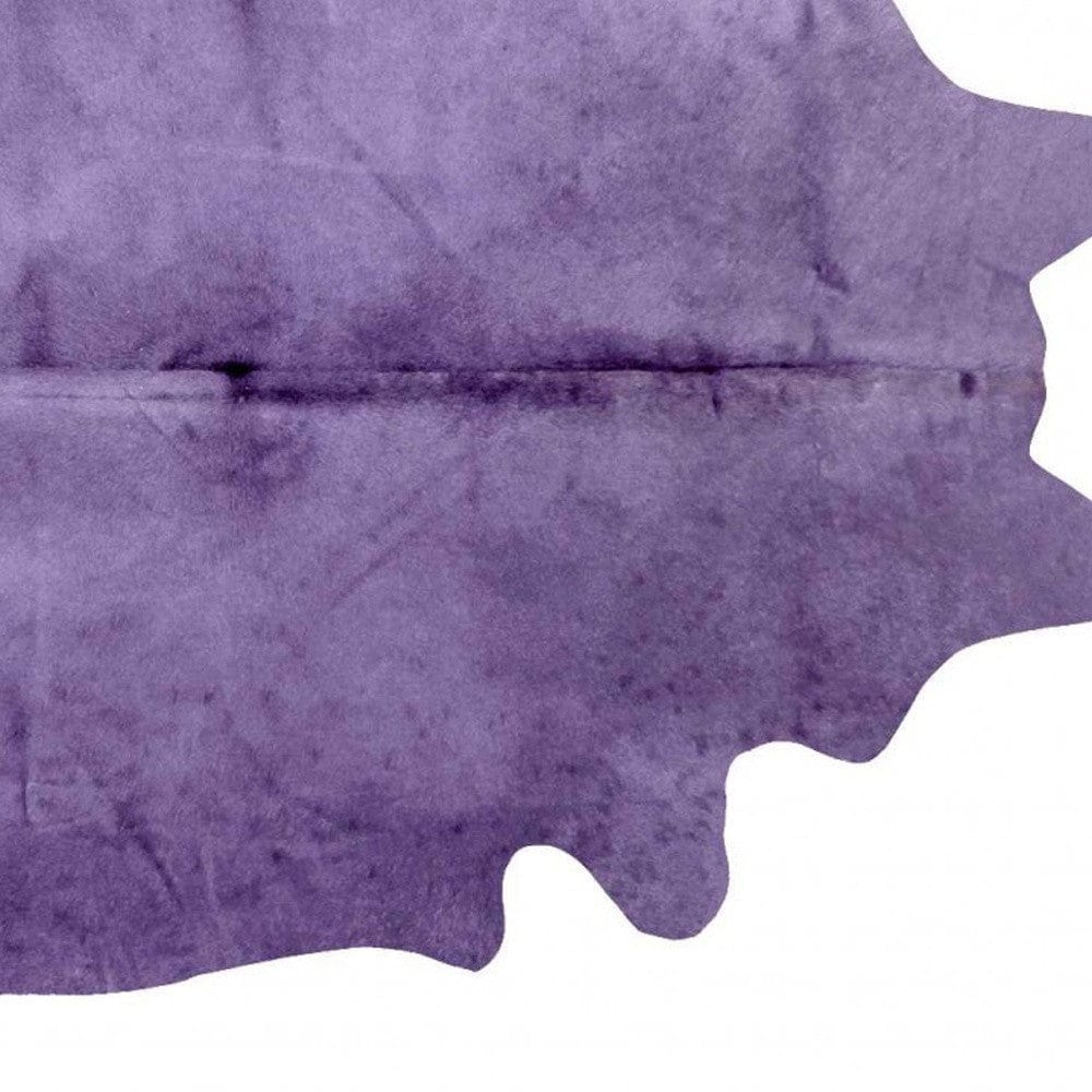 60" X 84" Purple Cowhide - Area Rug - Homeroots - Flyclothing LLC