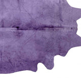 60" X 84" Purple Cowhide - Area Rug - Homeroots