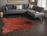 60" X 84" Brown Cowhide - Area Rug - Homeroots