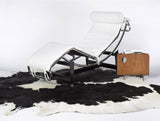 60" X 84" Black And White Cowhide - Area Rug - Homeroots