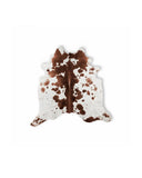 Brown And White Spotted Natural Cowhide Area Rug - Homeroots
