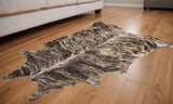 60" X 84" Exotic Zebu Cowhide - Area Rug - Homeroots
