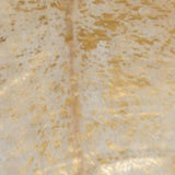 60" X 84" Natural And Gold Cowhide - Area Rug - Homeroots