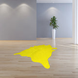 60" X 84" Yellow Cowhide - Area Rug - Homeroots - Flyclothing LLC