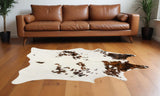 60" X 84" Tricolor Cowhide - Area Rug - Homeroots