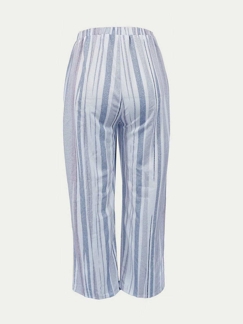 Striped Pants with Pockets - Trendsi - Flyclothing LLC