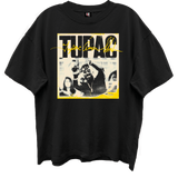 TUPAC LA PHOTO TEE LIMO BLACK T-SHIRT/ GIANT VINTAGE
