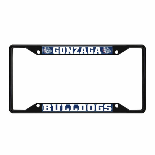 Gonzaga Bulldogs Metal License Plate Frame Black Finish - Gonzaga