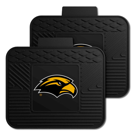 Southern Miss Golden Eagles Back Seat Car Utility Mats - 2 Piece Set - Southern Miss
