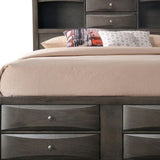 Gray Solid Wood Bed Frame - Homeroots