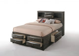 Gray Solid Wood Queen Bed Frame - Homeroots - Flyclothing LLC