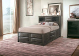 Gray Solid Wood Queen Bed Frame - Homeroots - Flyclothing LLC