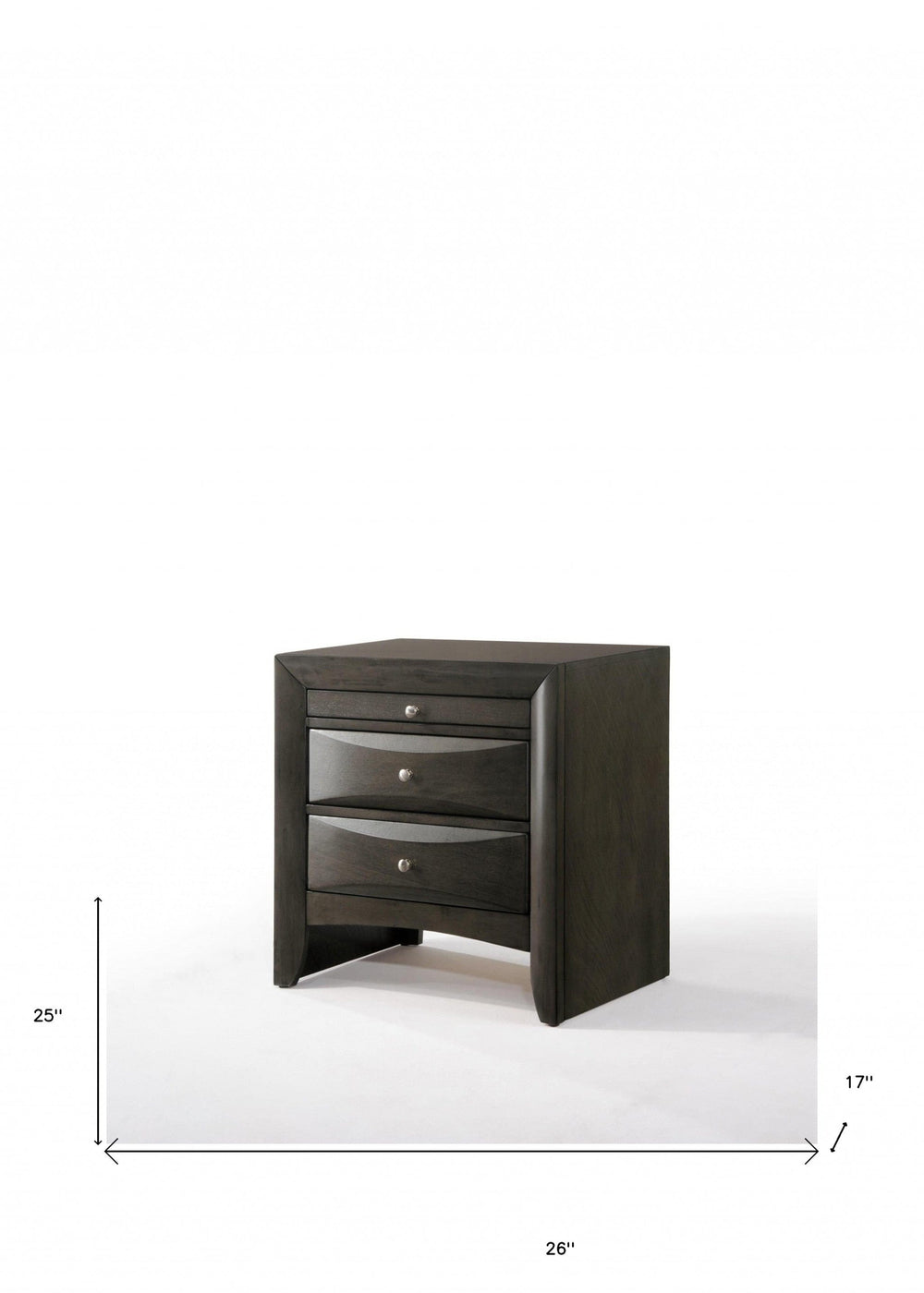26" Rectangular Two Drawers With Solid Wood Top - Homeroots - Flyclothing LLC