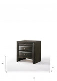 26" Rectangular Two Drawers With Solid Wood Top - Homeroots - Flyclothing LLC