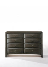 59" Gray Solid Wood Standard Dresser/Chest - Homeroots - Flyclothing LLC