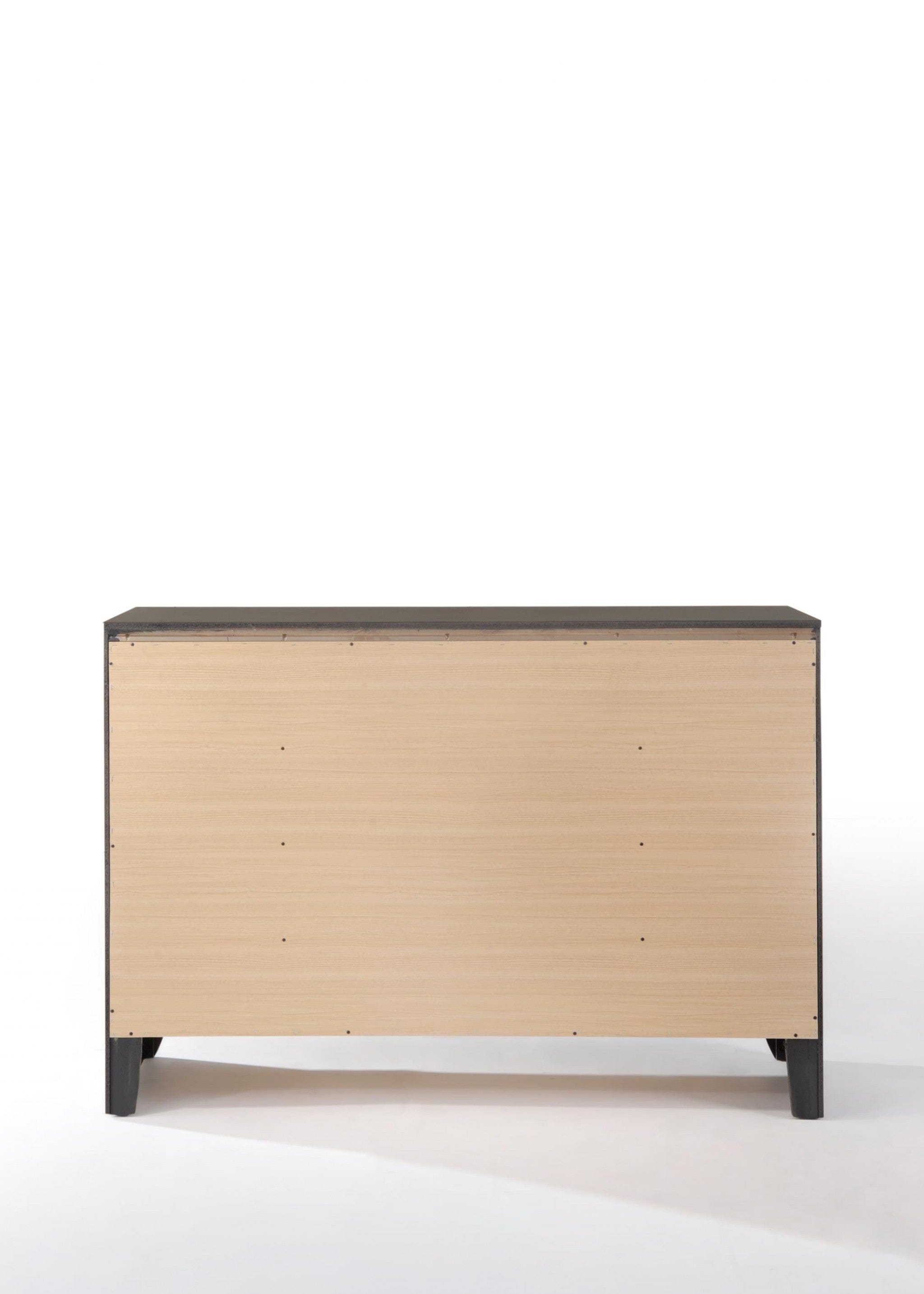 59" Gray Solid Wood Standard Dresser/Chest - Homeroots - Flyclothing LLC
