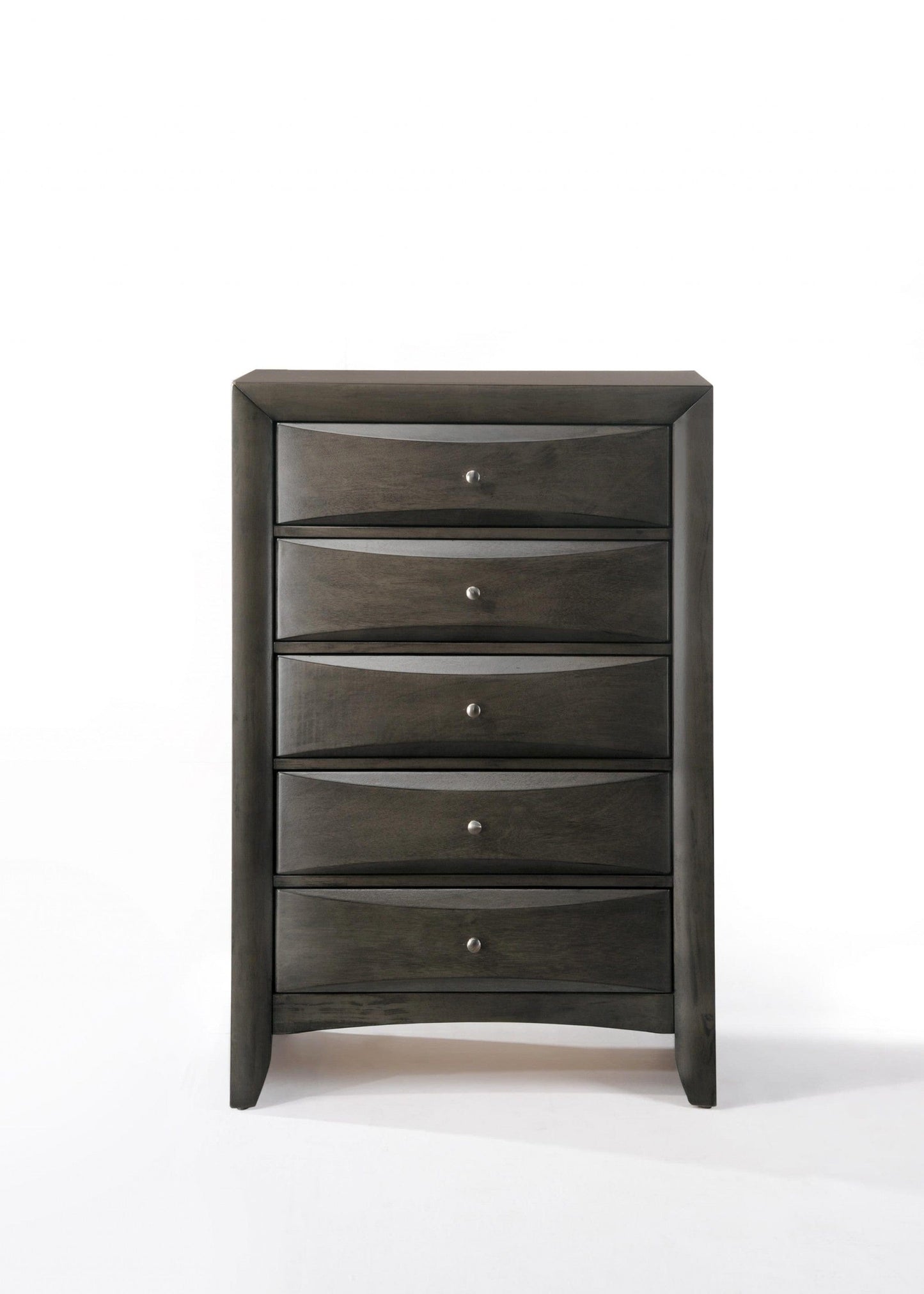 32" Gray Solid Wood - Homeroots - Flyclothing LLC