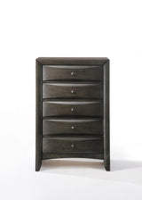 32" Gray Solid Wood - Homeroots - Flyclothing LLC