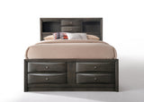 Gray Solid Wood Full Bed Frame - Homeroots