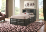 Gray Solid Wood Full Bed Frame - Homeroots - Flyclothing LLC