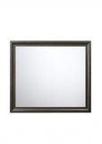 35" Gray Framed Accent Mirror - Homeroots