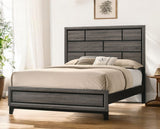 Gray Solid Wood Bed Frame - Homeroots
