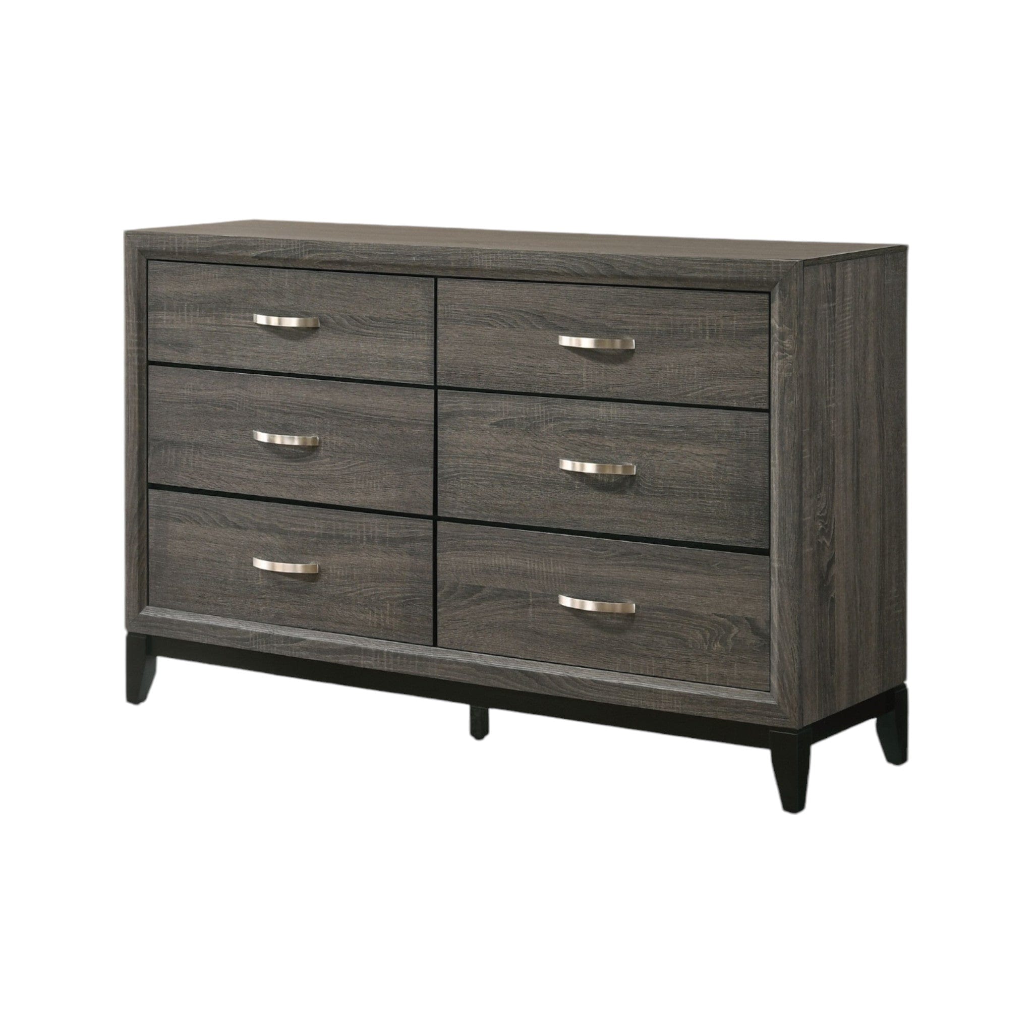 58" Gray Six Drawer - Homeroots - Flyclothing LLC