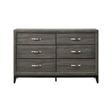 58" Gray Six Drawer - Homeroots - Flyclothing LLC