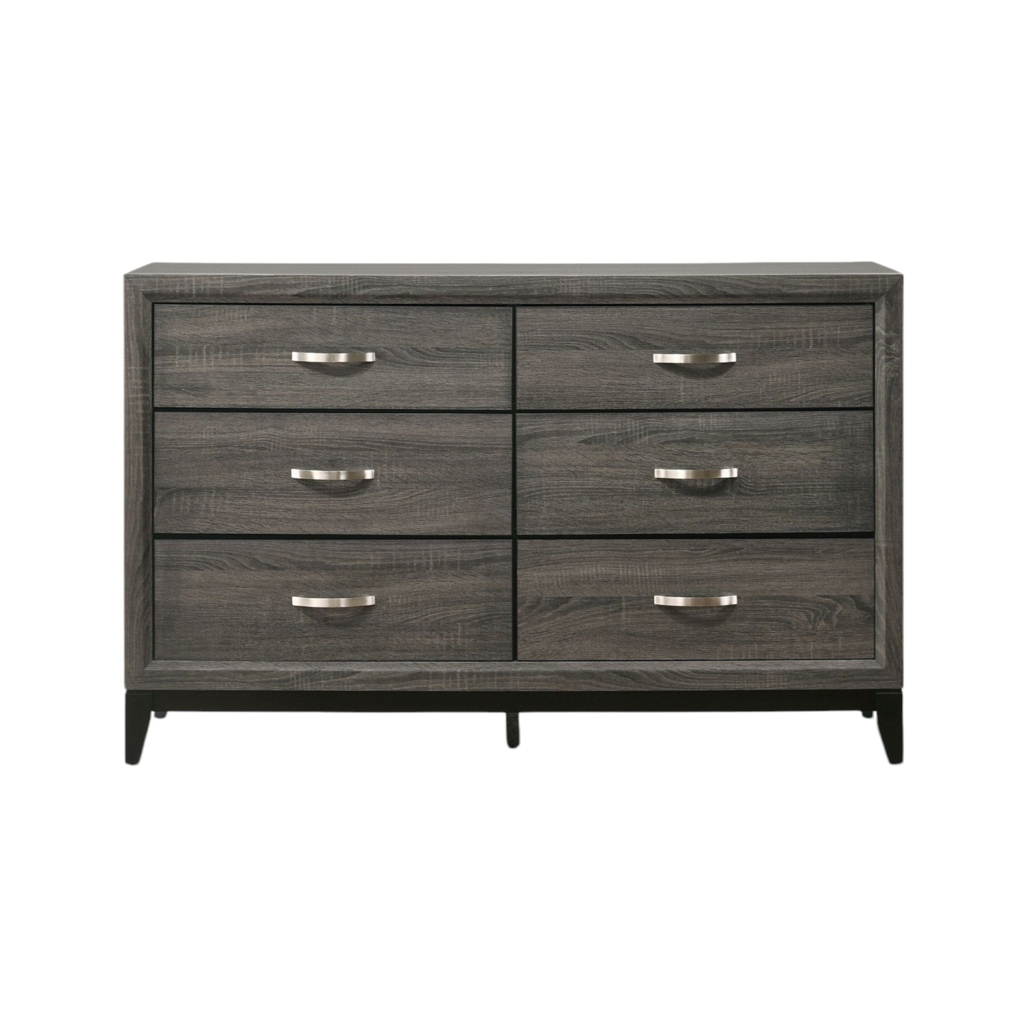 58" Gray Six Drawer - Homeroots - Flyclothing LLC