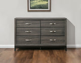58" Gray Six Drawer - Homeroots - Flyclothing LLC
