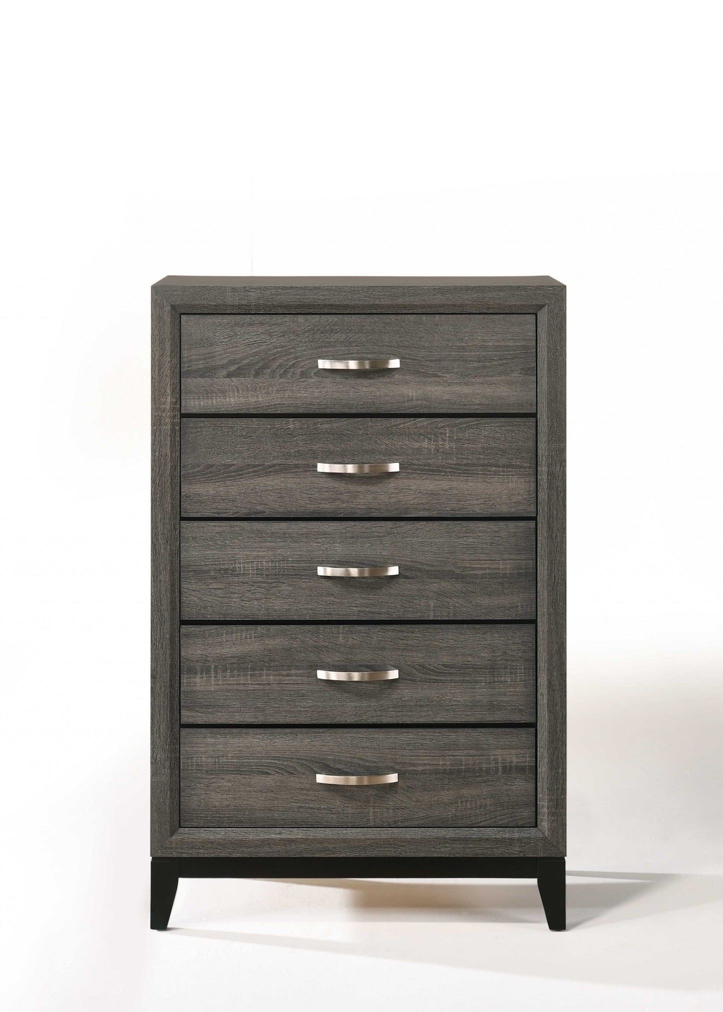 31" Gray Manufactured Wood Five Drawer Chest - Homeroots - Flyclothing LLC