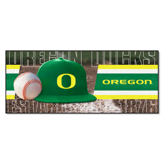 Oregon Ducks Baseball Runner Rug - 30in. x 72in. - Oregon