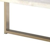 43" X 26" X 18" Chrome And White Metal Tube Coffee Table - Homeroots - Flyclothing LLC