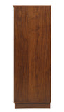 24" Brown Standard Display Stand With Three Drawers - Homeroots