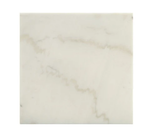 21" White Faux Marble End Table - Homeroots