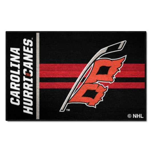 Carolina Hurricanes Starter Mat Accent Rug - 19in. x 30in. Uniform Alternate Design - Carolina Hurricanes
