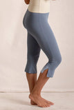 Side Slit Capris Leggings - Trendsi - Flyclothing LLC