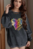 Leopard Heart Drop Shoulder Long Sleeve Sweatshirt - Trendsi - Flyclothing LLC
