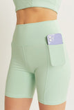 Love Tree High Waist Seam Detail Active Shorts - Trendsi