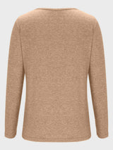 Crisscross V-Neck Long Sleeve T-Shirt - Trendsi - Flyclothing LLC