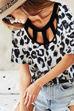 BiBi Leopard Print Front Top With Straps Detailed Front - Trendsi - Flyclothing LLC