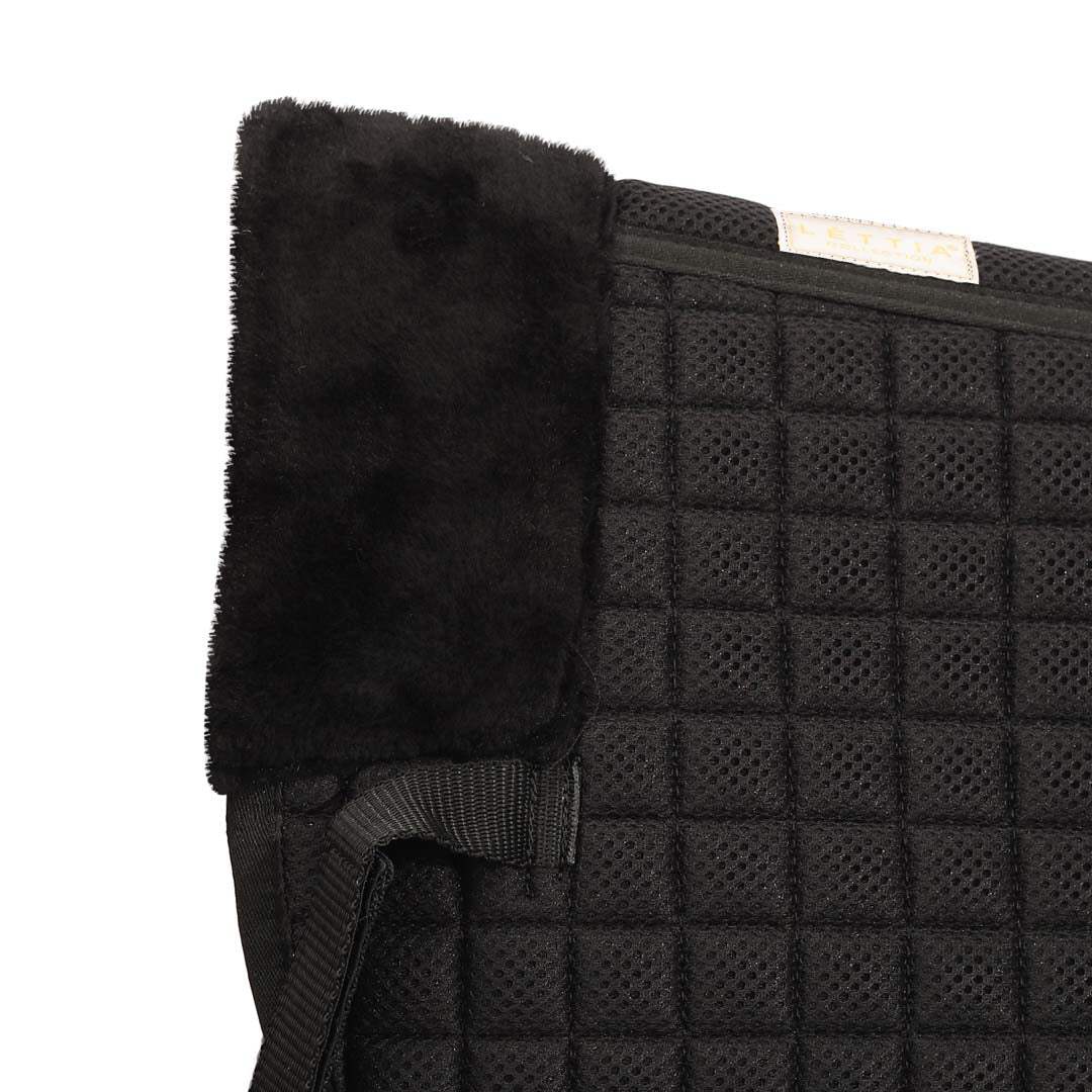 Lettia Coolmax Sherpa Quilted Half Pad w/ Trim - Breeches.com - Flyclothing LLC