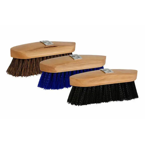 Lettia Plastic Bristle Dandy Brush Wood Back - Breeches.com - Flyclothing LLC